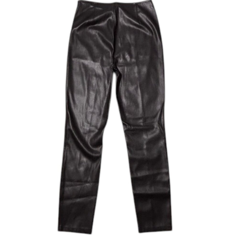 Free People We The Free Black Spitfire Vegan Leather Skinny Pants High Rise 29 - Picture 5 of 8